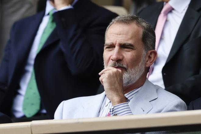 Felipe VI, en Roland Garros (FOTO: Cordón Press).