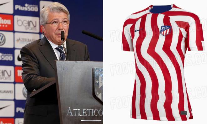 Enrique Cerezo confirma la nueva camiseta del Atlético de Madrid.