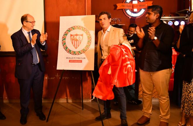 Inauguración de la primera Peña Sevillista en la India (Foto: Sevilla FC)