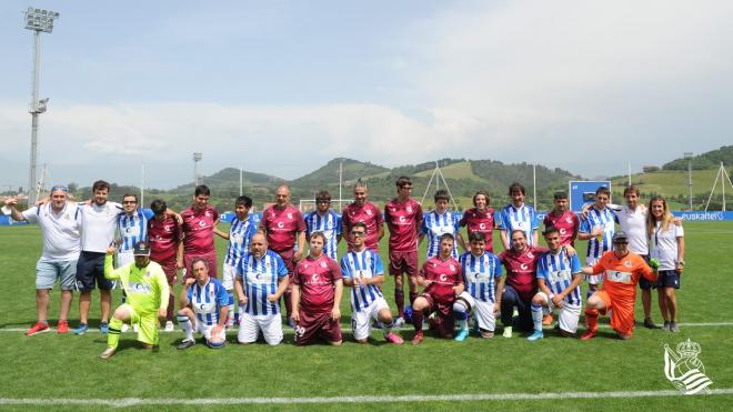 El equipo de LaLiga Genuine de la Real Sociedad también ha participado en l ajornada (Foto: Real S