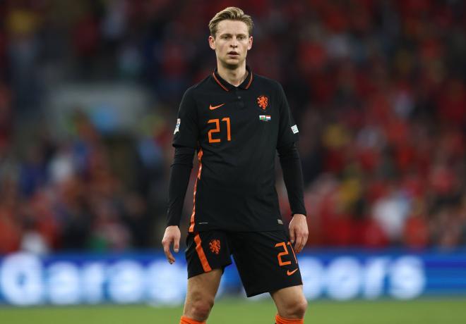 De Jong, en un partido con Holanda (FOTO: Cordón Press).