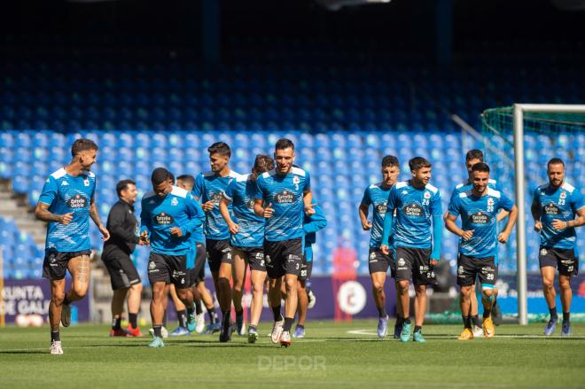 Entrenamiento del Dépor en Riazor (Foto: RCD)