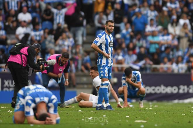 Antoñito tras la derrota del Dépor ante el Albacete (Foto: RCD)