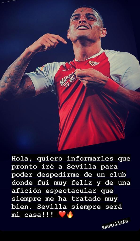 Diego Carlos anuncia que se despedirá del Sevilla in situ.