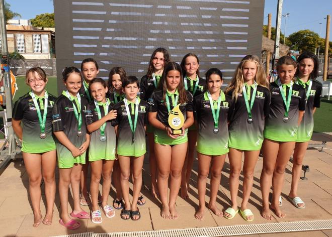 El equipo femenino, subcampeón de alevín de Andalucía.