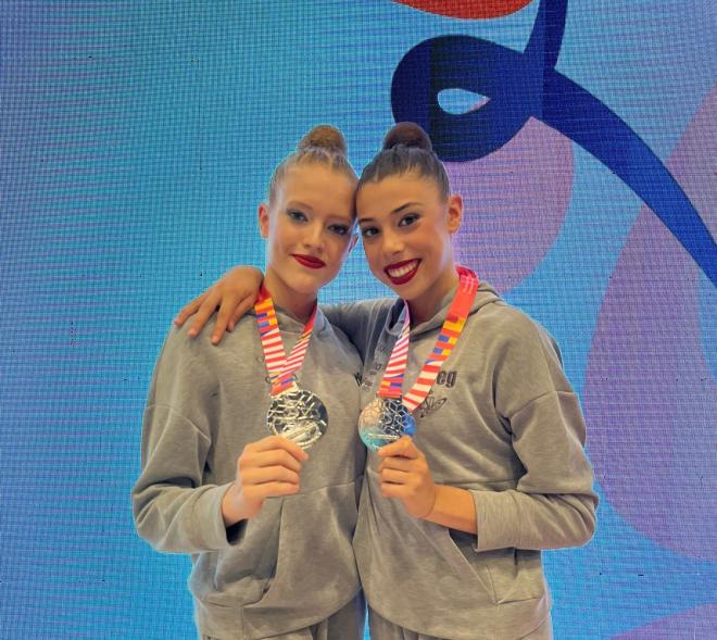 Patricia Pérez y Mireia Martínez, subcampeonas de Europa.