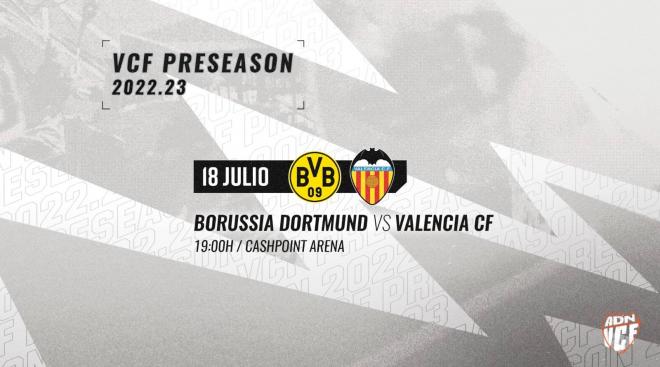 El Valencia CF se enfrentará al Borussia Dortmund en pretemporada.