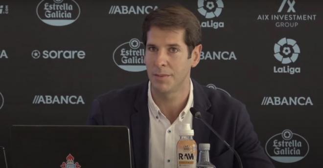 Raúl Rivas, responsable del apartado social del Celta de Vigo.