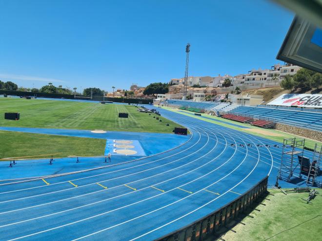 Estadio de atletismo Enrique López Cuenca en Nerja.
