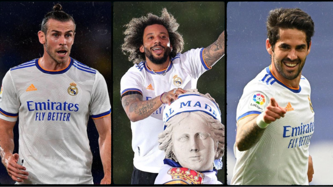 Gareth Bale, Marcelo e Isco Alarcón buscan nuevo equipo.
