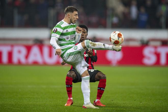 Juranovic, durante un partido con el Celtic (Foto: Cordon Press).