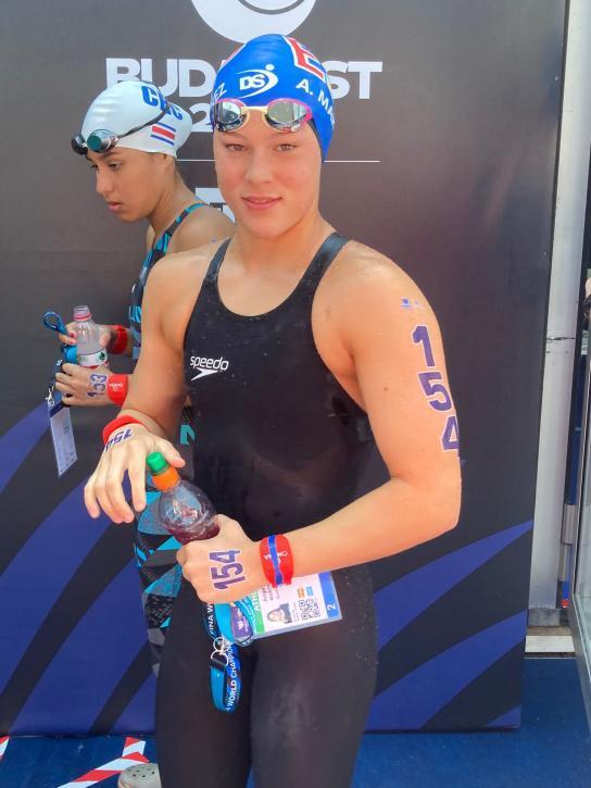Buena participación de Ángela Martínez en el Mundial de natación