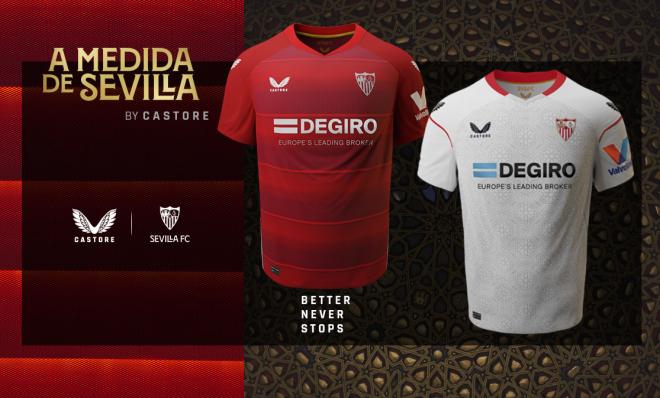 Las equipaciones del Sevilla FC para la 22/23.