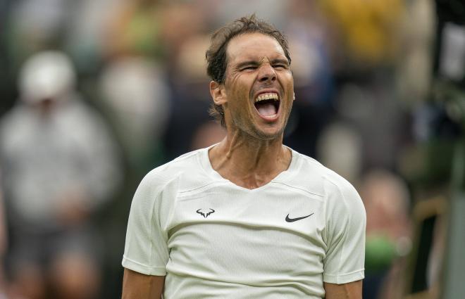 Rafa Nadal, tras pasar a tercera ronda en Wimbledon 2022 (Foto: Cordon Press).