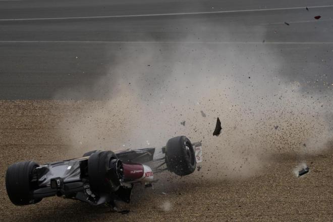 Accidente en Silverstone.
