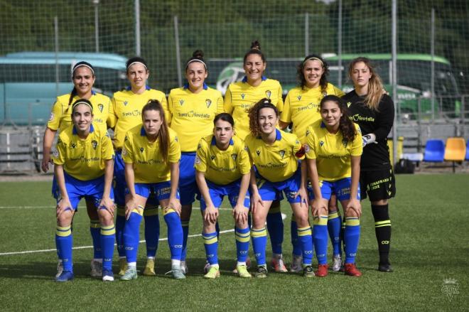 Un once del Cádiz femenino en esta temporada (Foto: Cádiz CF).