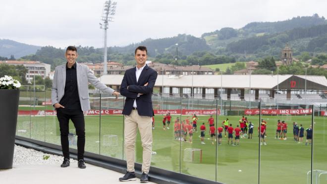 Sergio Navarro y Mikel González, las novedades en Lezama (Foto: Athletic Club).