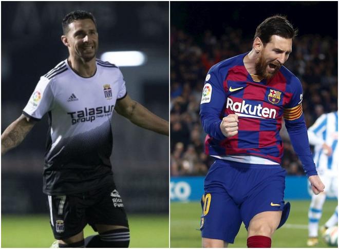 Rubén Castro y Leo Messi.