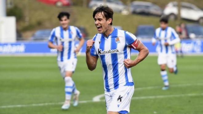 Ander Gorostidi con la Real Sociedad (Foto: Mundo Deportivo)