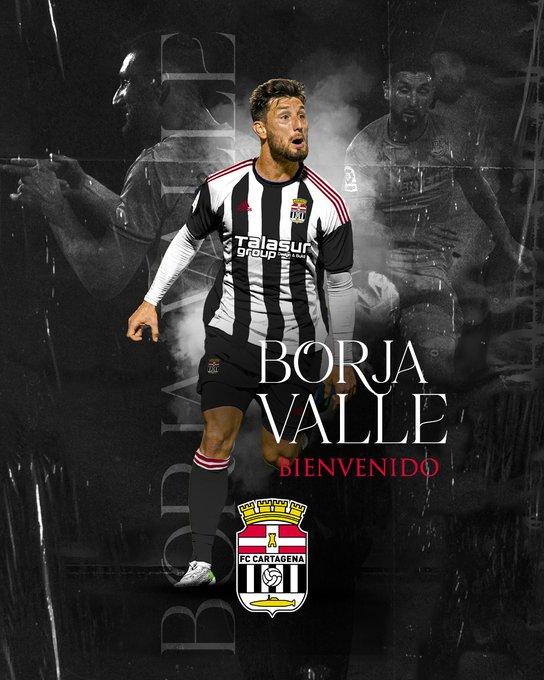 Anuncio del fichaje de Borja Valle por el Cartagena. Foto: FC Cartagena.