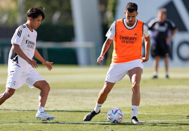 Ceballos, en el entrenamiento de este viernes (Foto: RMCF).