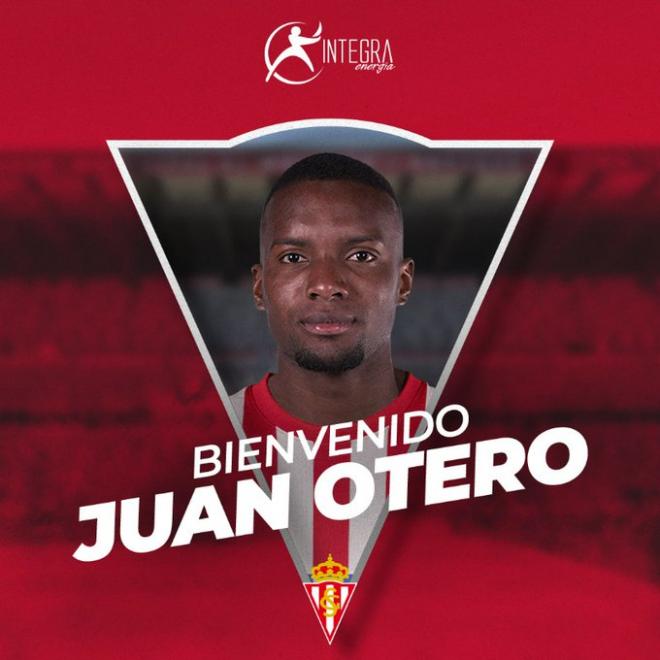 Presentación de Juan Otero como nuevo jugador del Sporting