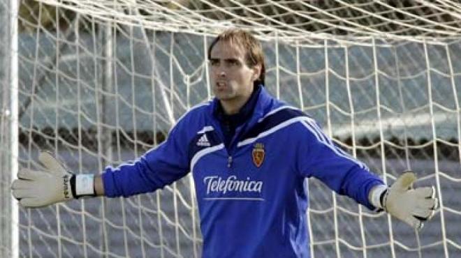 Javier López Vallejo, en su etapa en el Real Zaragoza (Foto: EFE).