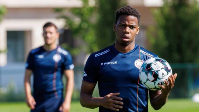 Musonda, en un entrenamiento.