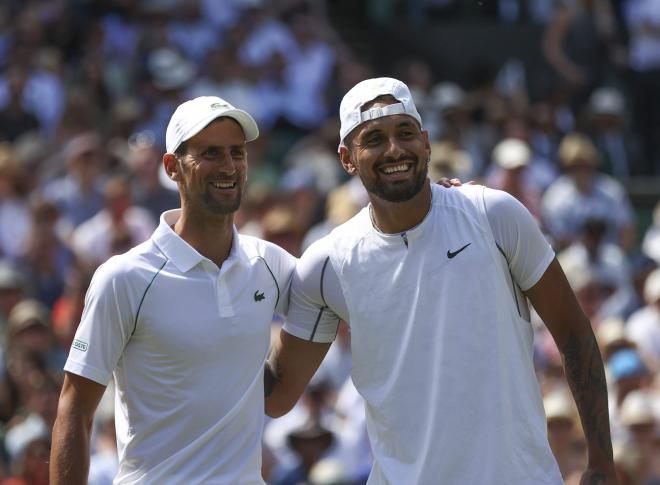 Djokovic y Kyrgios en la final de Wimbledon (Foto: Cordon Press).