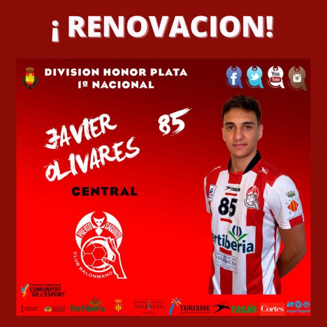 Arnau Fernández y Javier Olivares estarán en el primer equipo del Fertiberia BM Puerto Sagunto