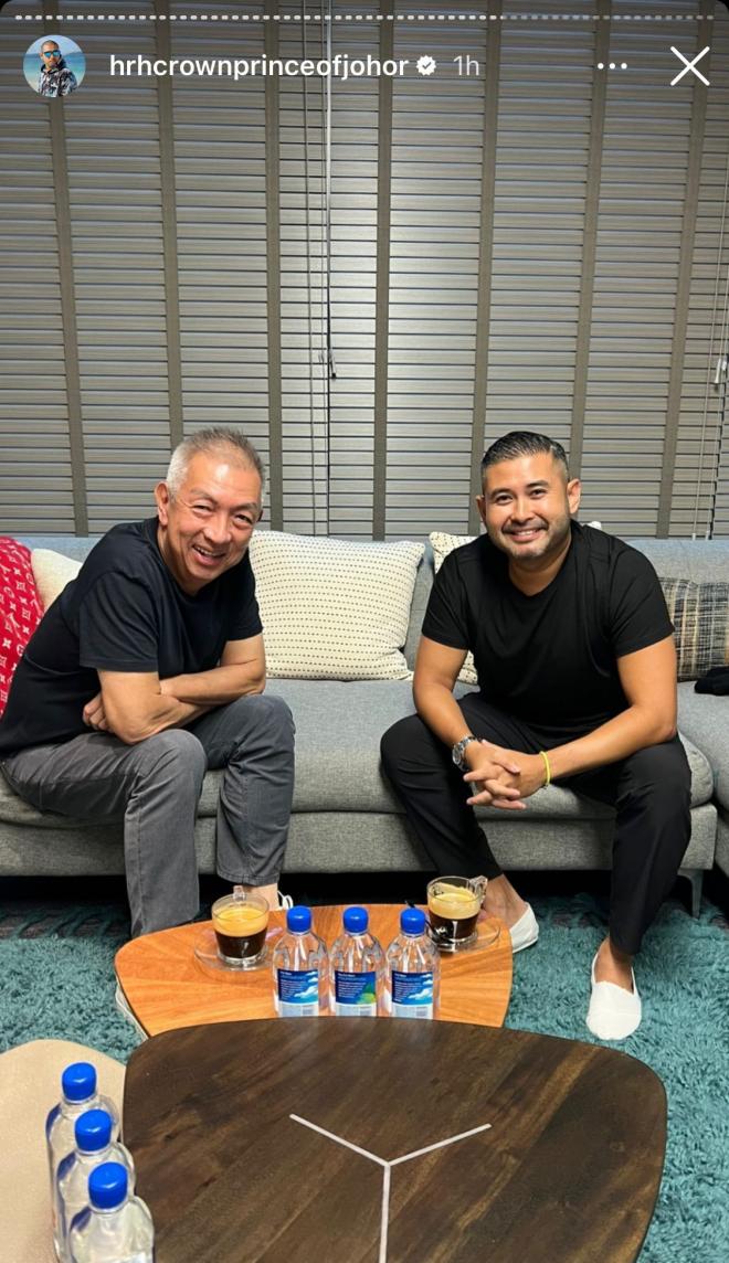 Peter Lim se reúne de nuevo con el Príncipe de Johor