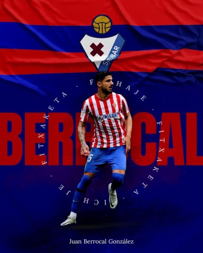 Juan Berrocal, procedente del Sevilla, jugará en el Eibar la próxima temporada (Foto: SD Eibar).