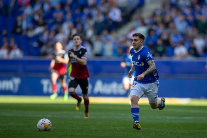 Joni Montiel con el Real Oviedo. (Foto: Real Oviedo)