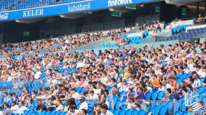 Casi 5.000 aficionados se dieron cita en las gradas de Anoeta (Foto: Real Sociedad).