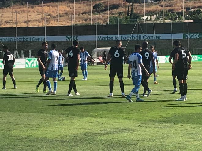 Rubén Castro, en su estreno con la camiseta del Málaga (Foto: Tito González)