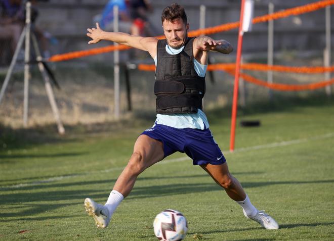 Saúl Ñíguez, en una sesión del Atlético de Madrid (Foto: ATM).