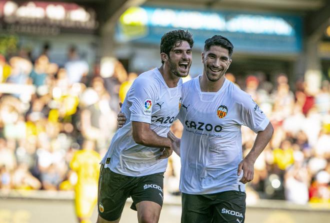 Guedes y Soler Borussia-Valencia (Foto: Valencia CF)