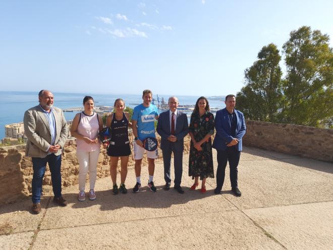 Presentación de la prueba de World Padel Tour 2022 en Málaga.