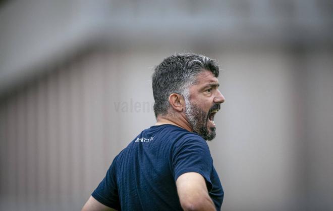 Gattuso en el St Gallen-Valencia CF (Foto: Valencia CF)