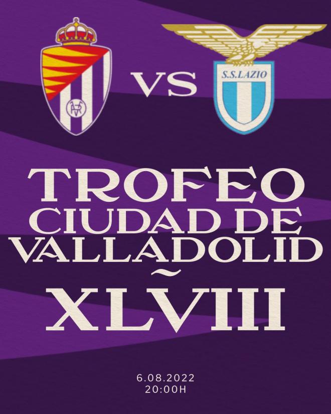 El Trofeo Ciudad de Valladolid será frente a la Lazio