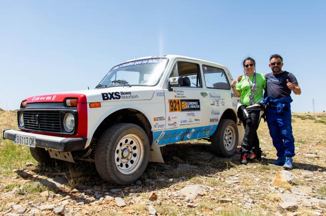 Daniel Albero y su copiloto Sonia Ledesma abandonan la Baja Aragón 2022 por problemas mecánicos.