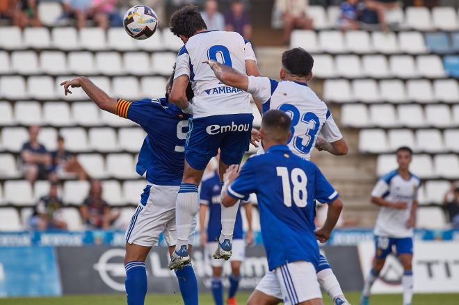 Gol de Iván Azón ante el Lleida (Foto: Daniel Marzo).