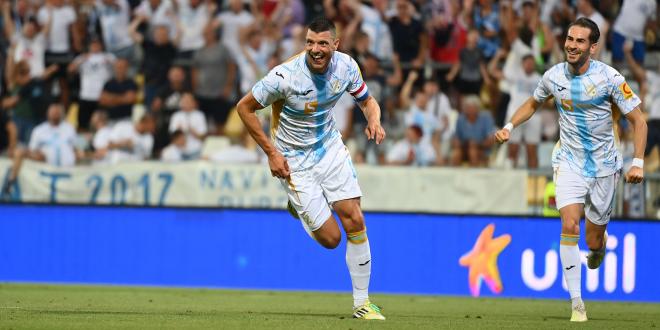 Vuckic celebra un gol (Foto: Rijeka).