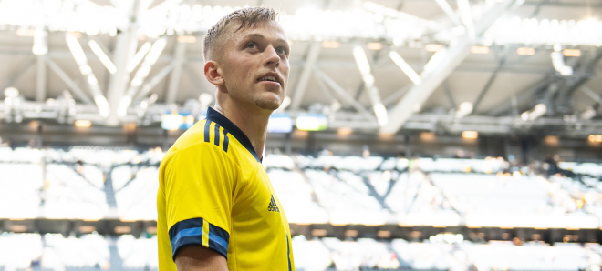 Jesper Karlsson, con la camiseta de Suecia (Foto: AZ Alkmaar)