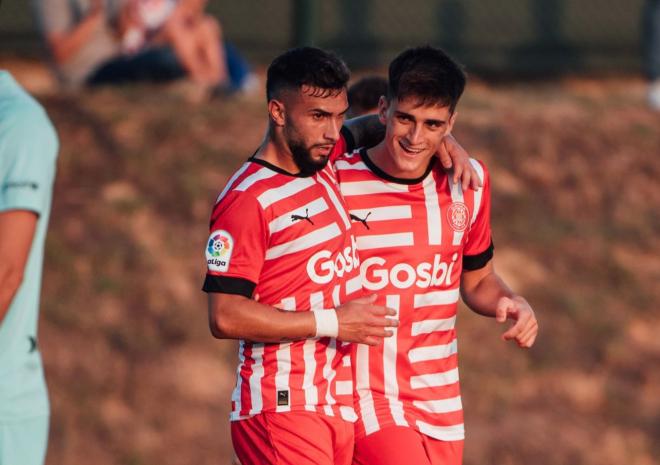 Taty Castellanos celebra su gol en el Girona-Andorra (Foto: GFC)