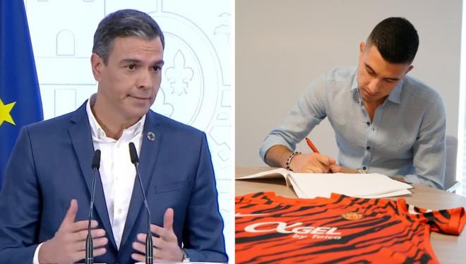 Pedro Sánchez y Rodrigo Battaglia, ambos sin corbata.