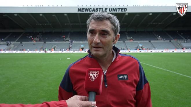 Ernesto Valverde, en St. James' Park (Foto: Athletic Club).