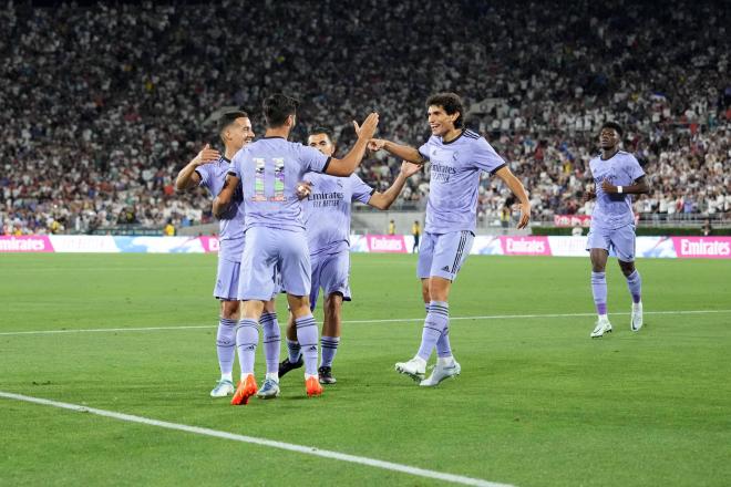 Los jugadores del Real Madrid celebran uno de los goles ante la Juventus (Foto: Cordon Press).