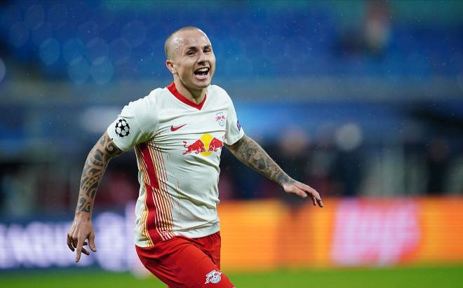 Angeliño con el RB Leipzig, fichaje potencial del FC Barcelona (Foto: Marca)