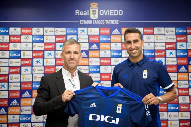 Tito Blanco y Ángel Montoro: Foto: Real Oviedo.